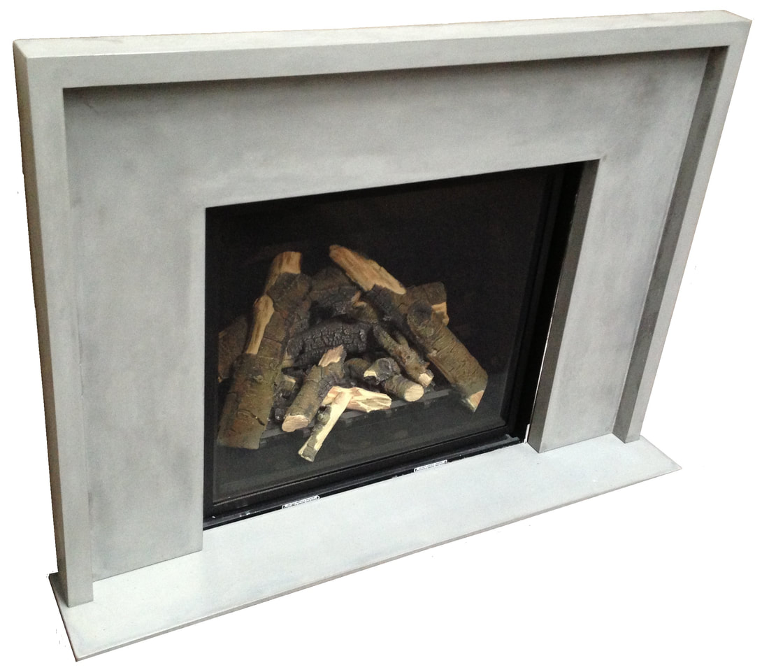 Gorgeous-brushed-Concrete-Fireplace